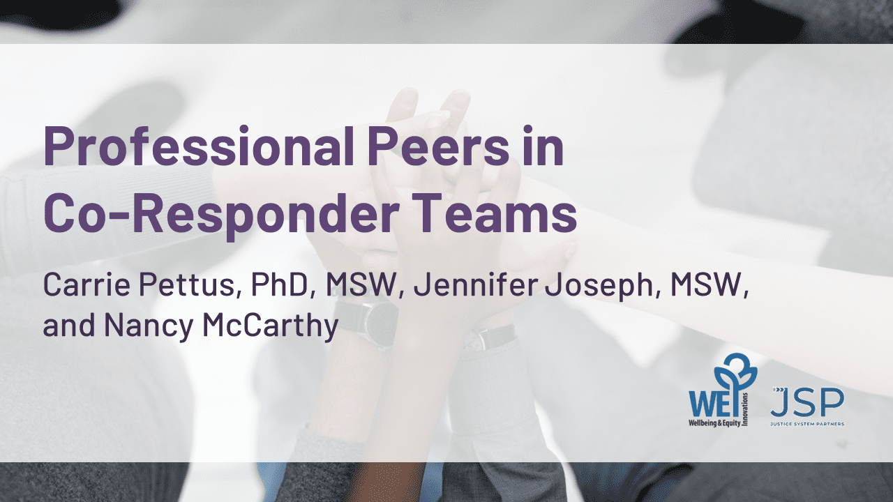 Professional Peers in Co-Responder Teams - Thumbnail