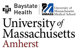Baystate Health, UMass Medical School, and UMass Amherst logo